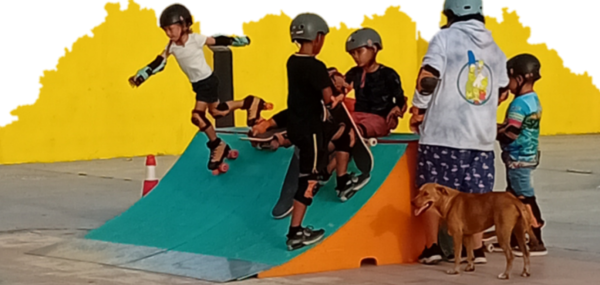 House of Skate maintenance day at Jaburibari park