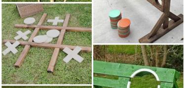 Traha weganan pa ora di pauze cu material recicla